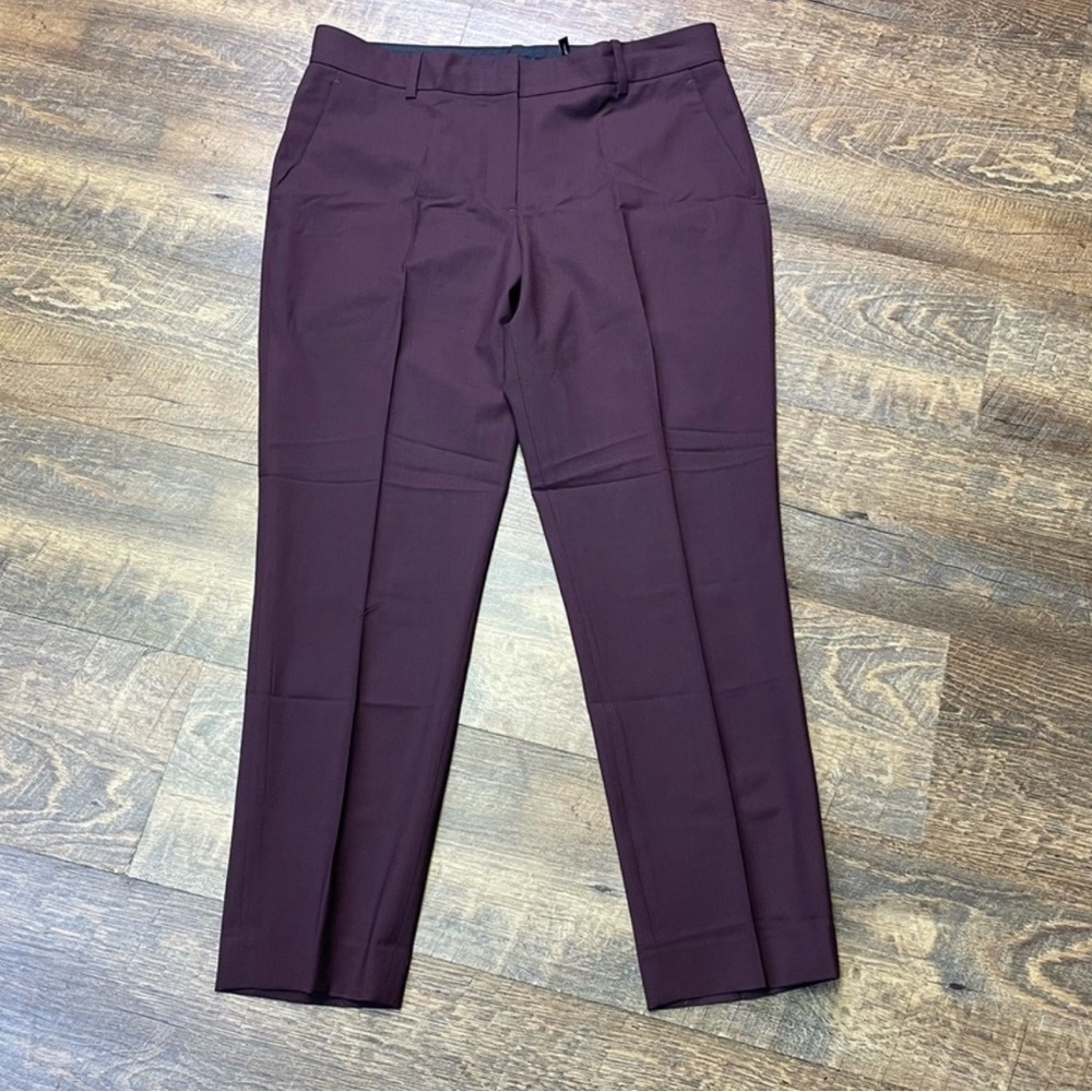 THEORY Wool Stretch Treeca 2 Classic Suit Crop Dress Pants Women's 8